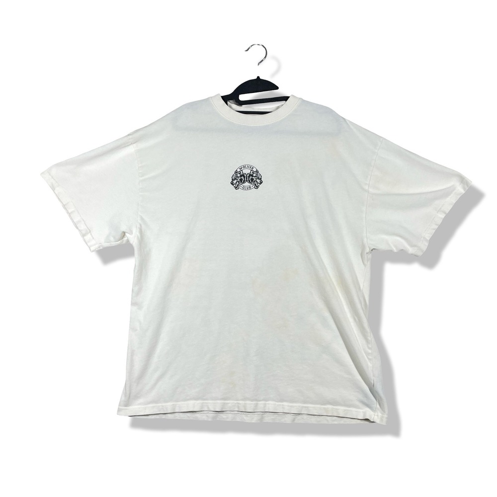 Darc Sport Wolves Club T-Shirt Mens XL White Streetwear Gym Graphic Tee